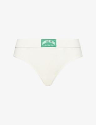 Heritage Classic Stretch-Cotton Thong by CALVIN KLEIN