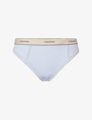 Heritage Classic Stretch-Cotton Thong by CALVIN KLEIN