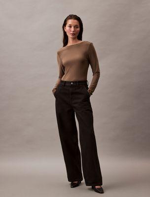 High Rise Barrel Jeans by CALVIN KLEIN