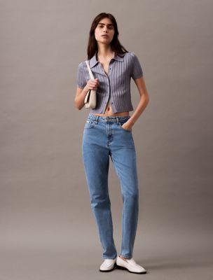 High Rise Slim Fit Jeans by CALVIN KLEIN