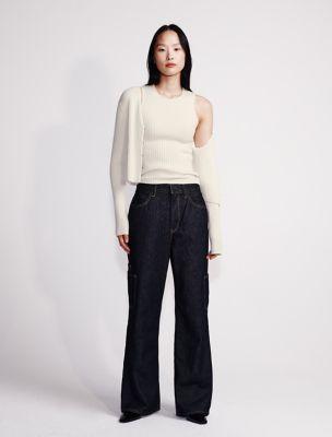 High Rise Wide Leg Jeans by CALVIN KLEIN