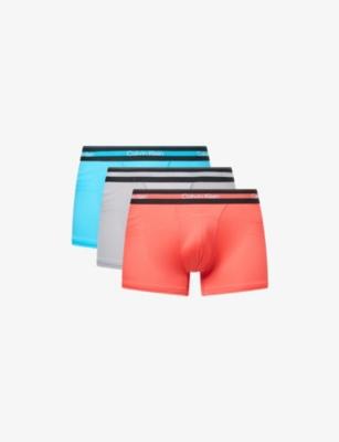 Icon Active Mesh Pack of Three Jersey Trunks by CALVIN KLEIN