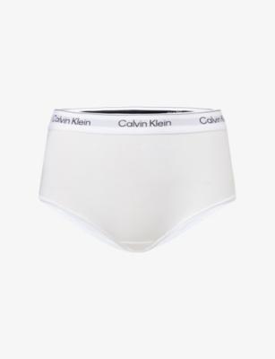 Icon Branded Cotton and Modal-Blend Boy Shorts by CALVIN KLEIN