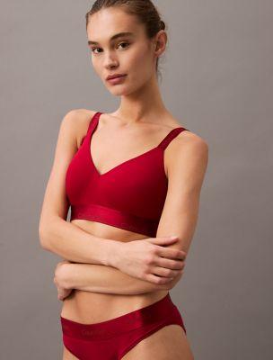 Icon Cotton Modal Holiday Shine Lightly Lined Bralette by CALVIN KLEIN