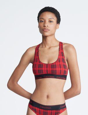 Icon Cotton Modal Holiday Unlined Bralette by CALVIN KLEIN