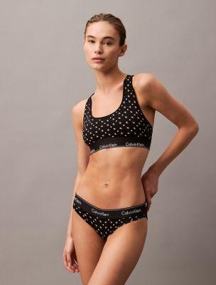 Icon Cotton Modal V-Day Unlined Bralette by CALVIN KLEIN