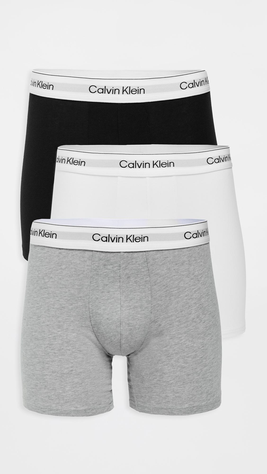 Icon Cotton Stretch 3-Pack Boxer Briefs by CALVIN KLEIN