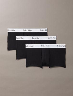 Icon Cotton Stretch 3-Pack Low Rise Trunk by CALVIN KLEIN