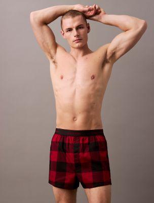 Icon Cotton Stretch Holiday Slim Boxer by CALVIN KLEIN