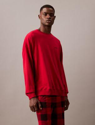 Icon Cotton Stretch Holiday Sweatshirt by CALVIN KLEIN