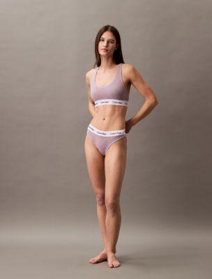 Icon Cotton Stretch Lightly Lined Bralette + Bikini | Calvin Klein by CALVIN KLEIN