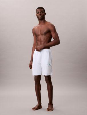 Icon Cotton Stretch Monologo Sleep Shorts by CALVIN KLEIN