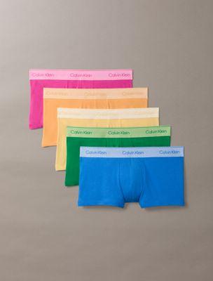 Icon Cotton Stretch Pride 5-Pack Low Rise Trunk by CALVIN KLEIN