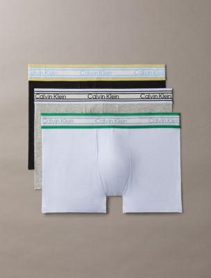 Icon Cotton Stretch Stripe 3-Pack Trunk by CALVIN KLEIN