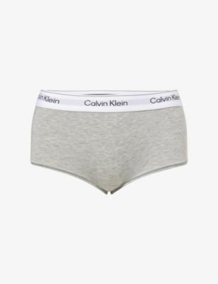 Icon Cotton and Modal-Blend Boy Shorts by CALVIN KLEIN