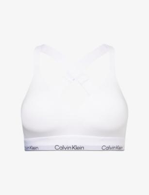 Icon Lift Branded Cotton and Modal-Blend Bra by CALVIN KLEIN
