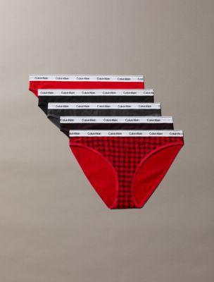 Icon Logo 5-Pack Low Rise Bikini by CALVIN KLEIN