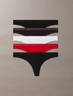 Icon Logo 5-Pack Thong by CALVIN KLEIN