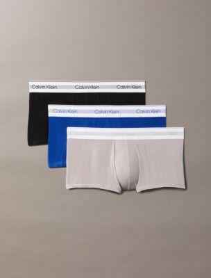 Icon Modal Mesh 3-Pack Low Rise Trunk by CALVIN KLEIN