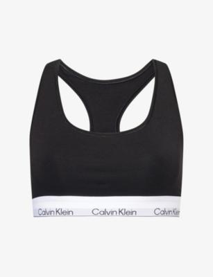 Icon Modal Scoop-Neck Cotton-Jersey Bralette by CALVIN KLEIN