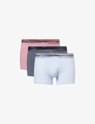 Icon Pack of Three Stretch-Cotton Trunks by CALVIN KLEIN