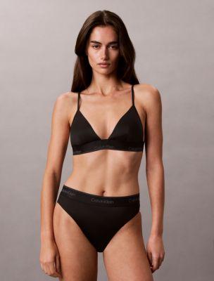 Icon Shine Swim Triangle Bikini Top by CALVIN KLEIN