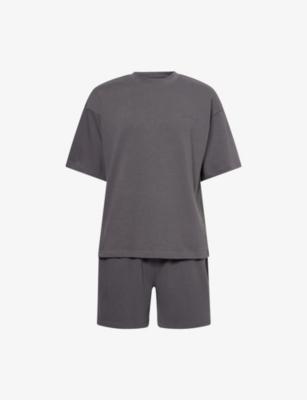 Icon Short-Sleeve Cotton-Jersey Set by CALVIN KLEIN