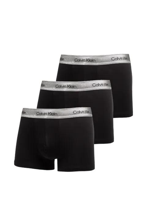 Icon logo-waistband trunks (set of three) by CALVIN KLEIN