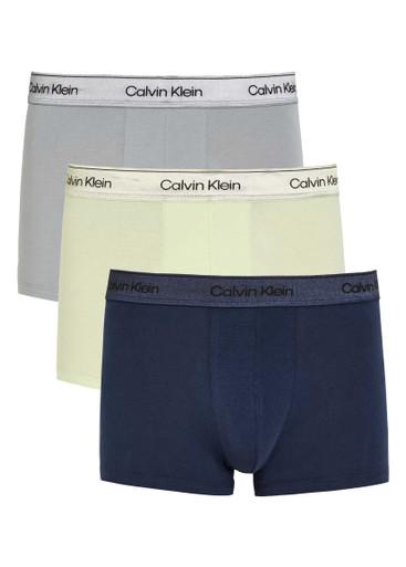 Icon metallic stretch-cotton trunks - set of three by CALVIN KLEIN