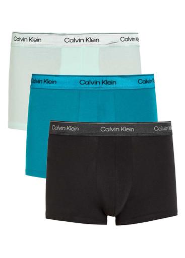 Icon metallic stretch-cotton trunks - set of three by CALVIN KLEIN