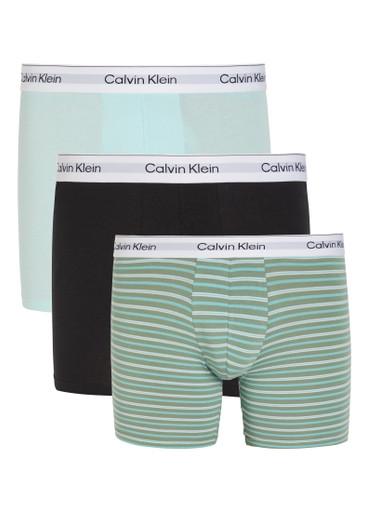 Icon stretch-cotton boxer briefs - set of three by CALVIN KLEIN