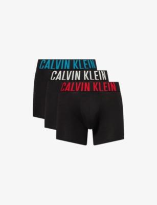 Intense Power Pack of Three Cotton-Jersey Boxer Briefs by CALVIN KLEIN