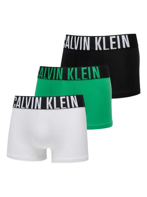 Intense Power logo-waistband trunks (pack of three) by CALVIN KLEIN