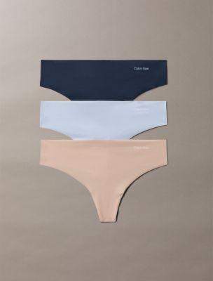 Invisibles 3-Pack Thong by CALVIN KLEIN