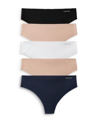 Invisibles Microfiber Stretch Thong by CALVIN KLEIN