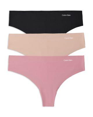 Invisibles Microfiber Stretch Thong by CALVIN KLEIN