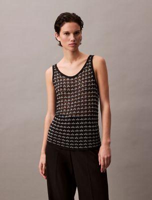 Jacquard Textured Tank by CALVIN KLEIN