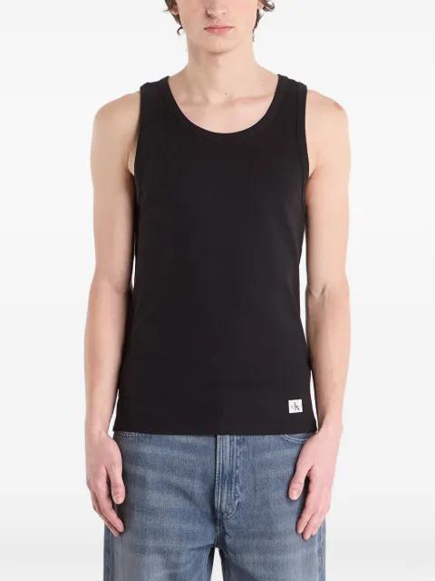 Jeans 2X2 Rib Badge tank top by CALVIN KLEIN