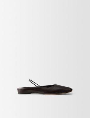 Lana Leather Ballerina Flat by CALVIN KLEIN