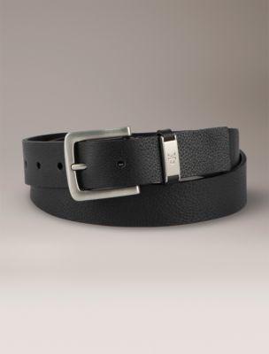 Leather Harness Buckle Belt by CALVIN KLEIN