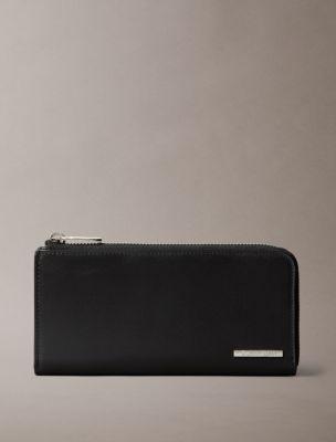 Leather Logo Plaque Longfold Wallet | Calvin Klein by CALVIN KLEIN