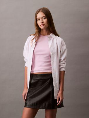 Leather Mini Skirt by CALVIN KLEIN