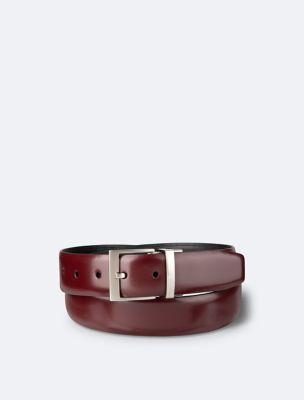 Leather Reversible Dress Belt by CALVIN KLEIN
