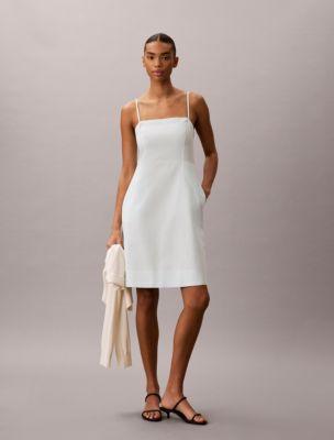 Linen Blend Dress by CALVIN KLEIN