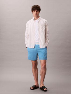 Linen Cotton Pull-On Shorts by CALVIN KLEIN