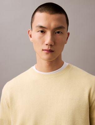 Linen Silk Blend Relaxed Sweater by CALVIN KLEIN