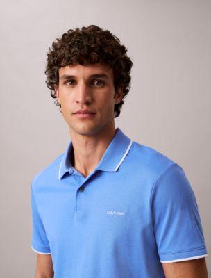 Liquid Touch Tipped Polo Shirt by CALVIN KLEIN