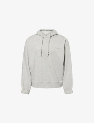 Logo-Embroidered Stretch-Cotton Hoody by CALVIN KLEIN