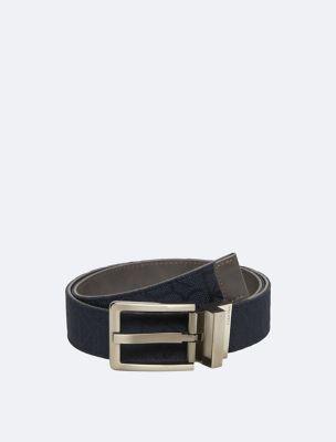 Logo Jacquard Reversible Belt by CALVIN KLEIN