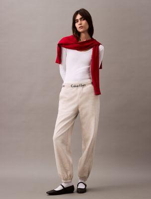Logo Tape Fleece Joggers by CALVIN KLEIN
